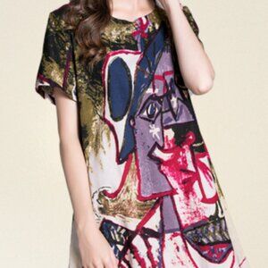 FTCayanz Midi Tee-Shirt Dress with Pockets